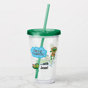 Passover Gree Acrylic Tumbler 16 oz Hoppy Passover