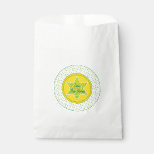 Passover "Green Yellow Star" Goodie Favour Bag