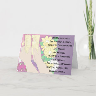 Passover Greeting Card "Tsafun means..."