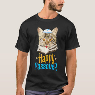 Passover Happy Passover Cat Seder Jewish Holiday T-Shirt