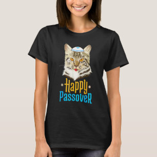 Passover Happy Passover Cat  Seder Jewish Holiday  T-Shirt