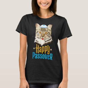 Passover Happy Passover Cat Seder Jewish Holiday T-Shirt