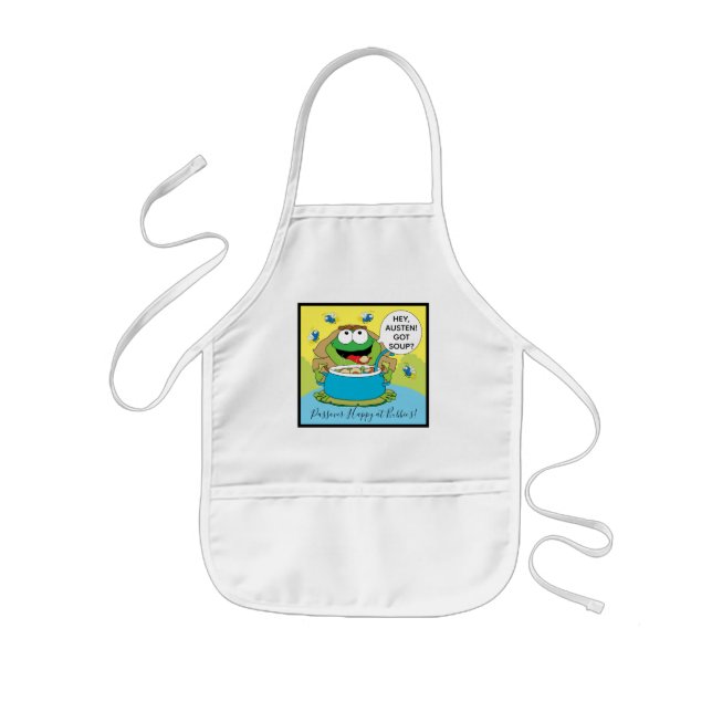 Passover Kids' Apron Got Soup Frog (Front)