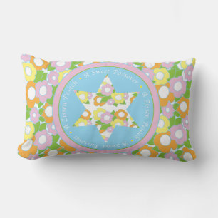 Passover Lumbar Pillow "Floral Sweet Passover"