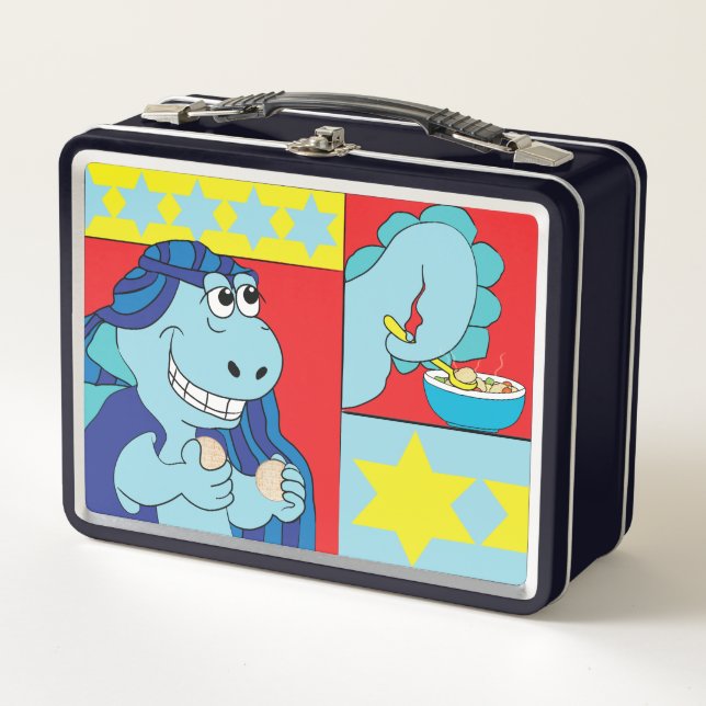 Passover Matzah Ball Soup Metal Lunch Box (Front)