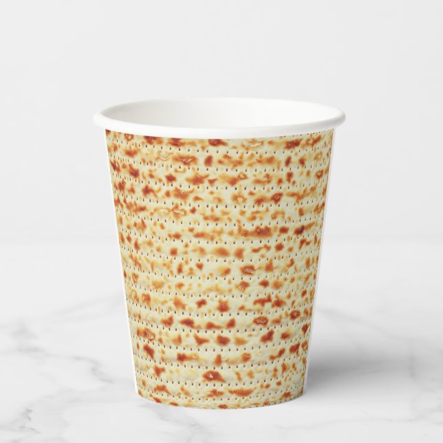 Passover Matzah decor Paper   Paper Cups (Front)