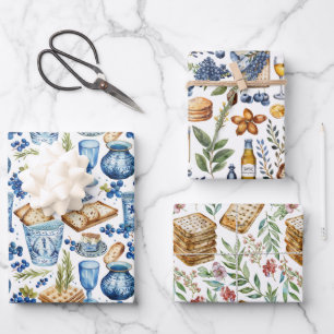 Passover Matzah  Wrapping Paper Sheet