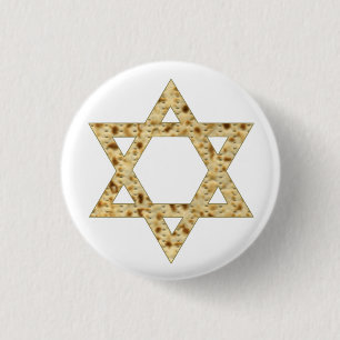 Passover Matzoh Star of David 1 Inch Round Button
