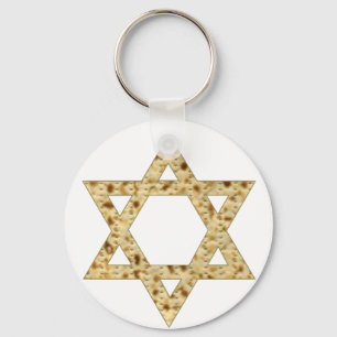 Passover Matzoh Star of David Keychain