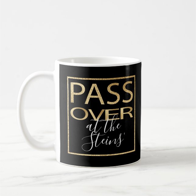 Passover Mug 11 oz. Pâque Classic Gold (Gauche)