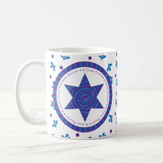 Passover Mug 11 oz. "Une douce Pâque" (Gauche)