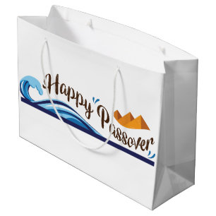 Passover Parting Of The Sea Large Gift Bag