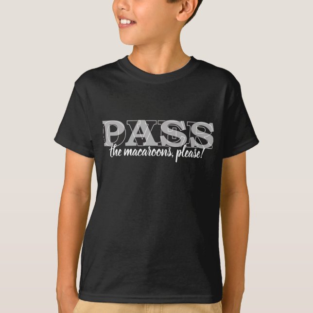 Passover "PASSOVER the macaroons" Kid's T-Shirt (Front)