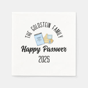 Passover Personalized Family Name  Napkin