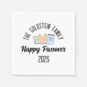 Passover Personalized Family Name  Napkin