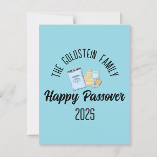 Passover Personalized Family Name   Postcard