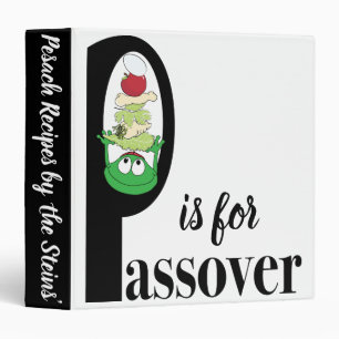 Passover Recipe Book Binder "P is for Passover"