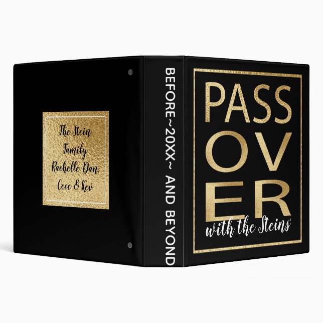 Passover Recipe Book Binder Passover Classic Gold (Background)