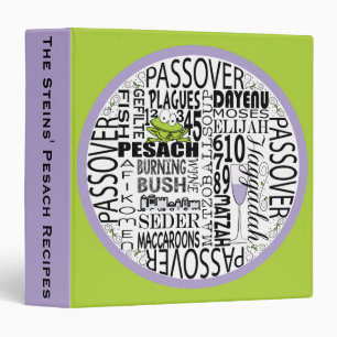 Passover Recipe Book Binder "Pesach Recipes"
