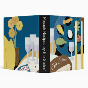 Passover Recipe Book Binder "The Seder Table"