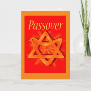 Passover Red-Gold Card