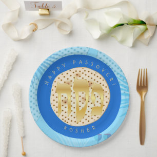 Passover Seder Kosher Pesach Matzah Paper Plate