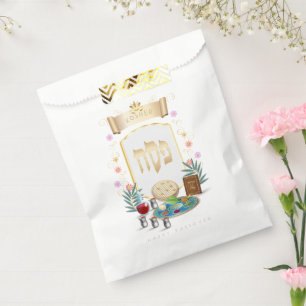 Passover Seder Kosher Pesach Symbols Favour Bag