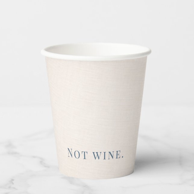 Passover Seder Modern Linen Disposable Cup  (Front)