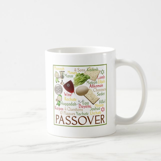 Passover Symbols Coffee Mug (Right)