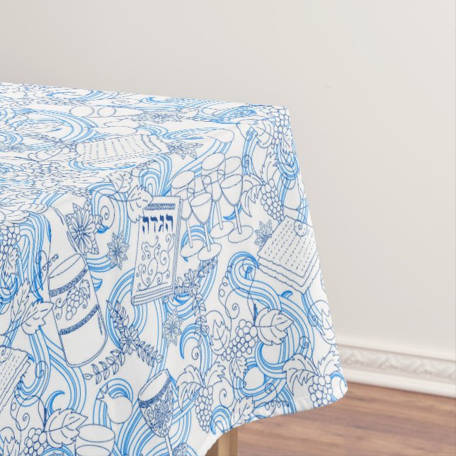 Passover Tablecloth - Customizable Sizes - Pesach  (In Situ)