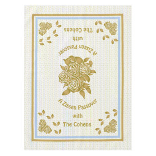 Passover Tablecloth "Personalized Seder Cloth"