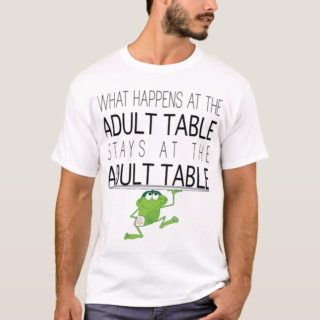 Passover "The Adult Table "Men's Basic T-Shirt" T-Shirt (Front)