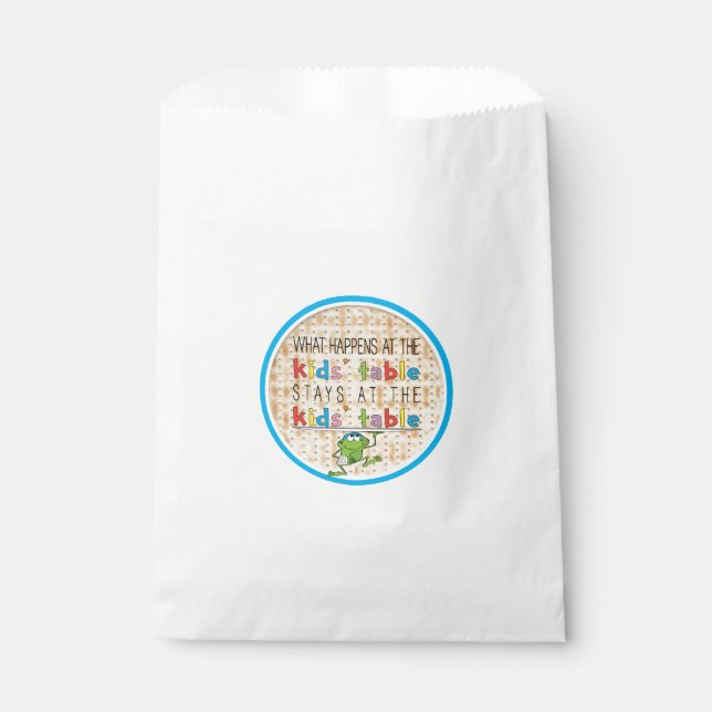 Passover The Kids' Table Party Favour Bag (Front)