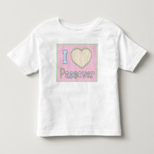 Passover Toddler Shirt 2T-6T I Love Passover
