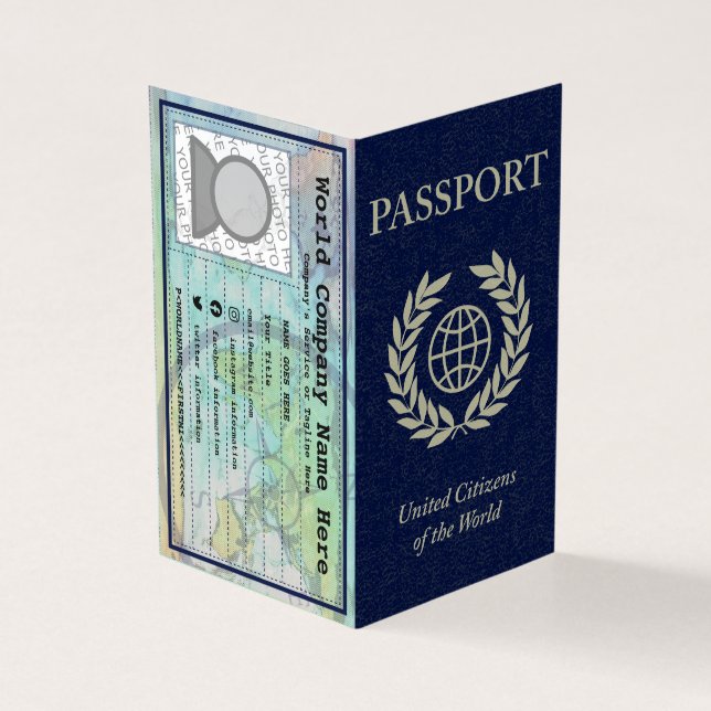 passport business card (Outside)
