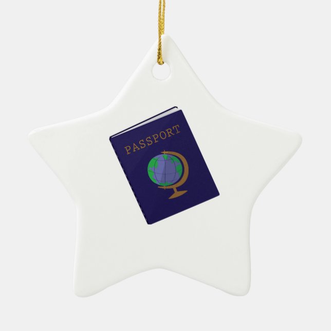 Passport Ceramic Ornament (Front)