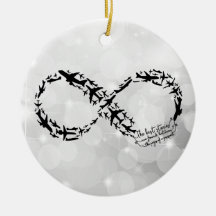 Passport Infinity Quote Ornament, Traveller Gift