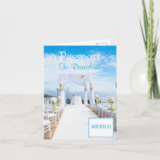 Passport Invitation Card|5.6" x 4