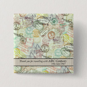 Passport Stamp Print Button