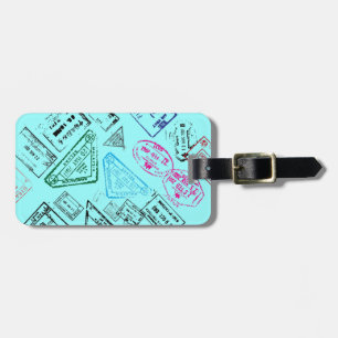 Passport Stamps Luggage Tags