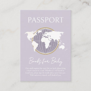 Passport-Themed Books for Baby Card