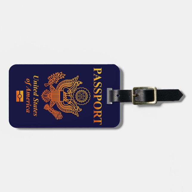 PASSPORT(USA) LUGGAGE TAG (Front Horizontal)