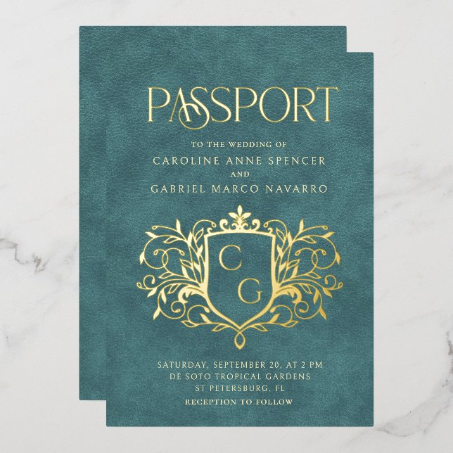 Passport Wedding (Front/Back)