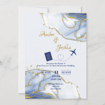 Passport Wedding Invitation