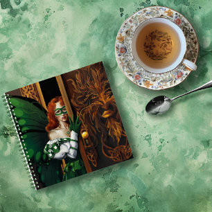 Password Fairy Green Celtic  Notebook