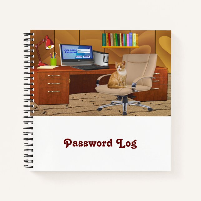 Password Log Notebook (Front)