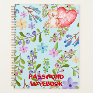 PASSWORD NOTEBOOK PLANNER