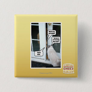 Password Please 2 Inch Square Button