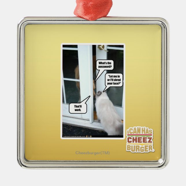 Password Please Metal Ornament (Front)
