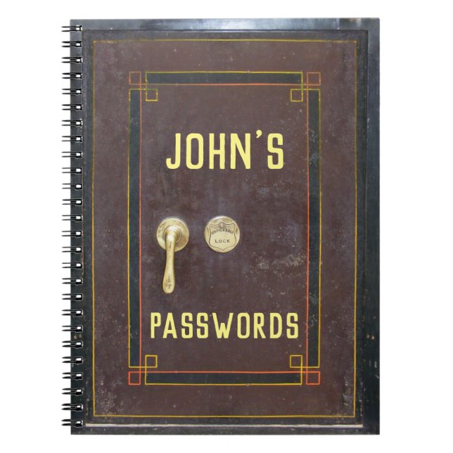 Password safe notebook (Front)